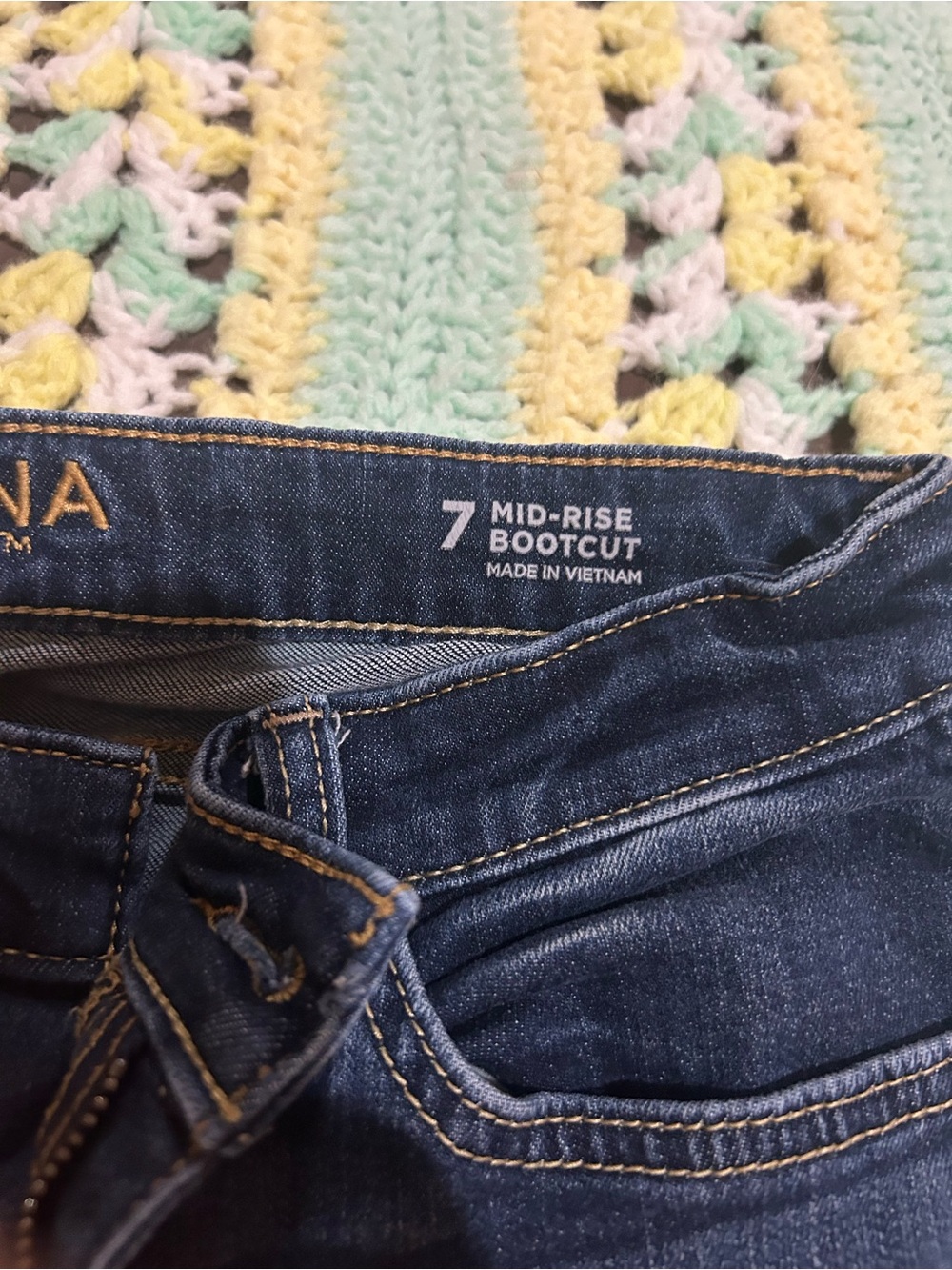 Arizona Jean Company Dark Blue Wide Leg Jeans - Picture 3 of 7